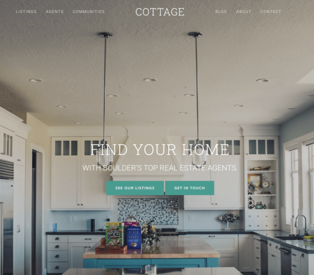 cottage real estate theme