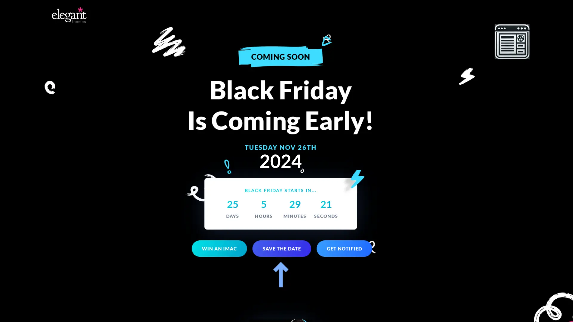 Elegant Themes Black Friday Sale in 2024!