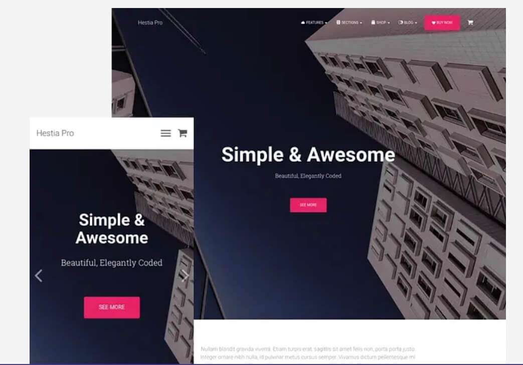 Hestia WordPress Theme